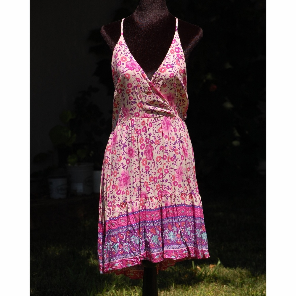 SENFURE  Boho  Flower Dress